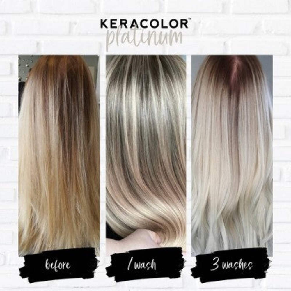 Keracolor Color + Clenditioner Temporary Hair Color Platinum 12 fl oz – Imperfec