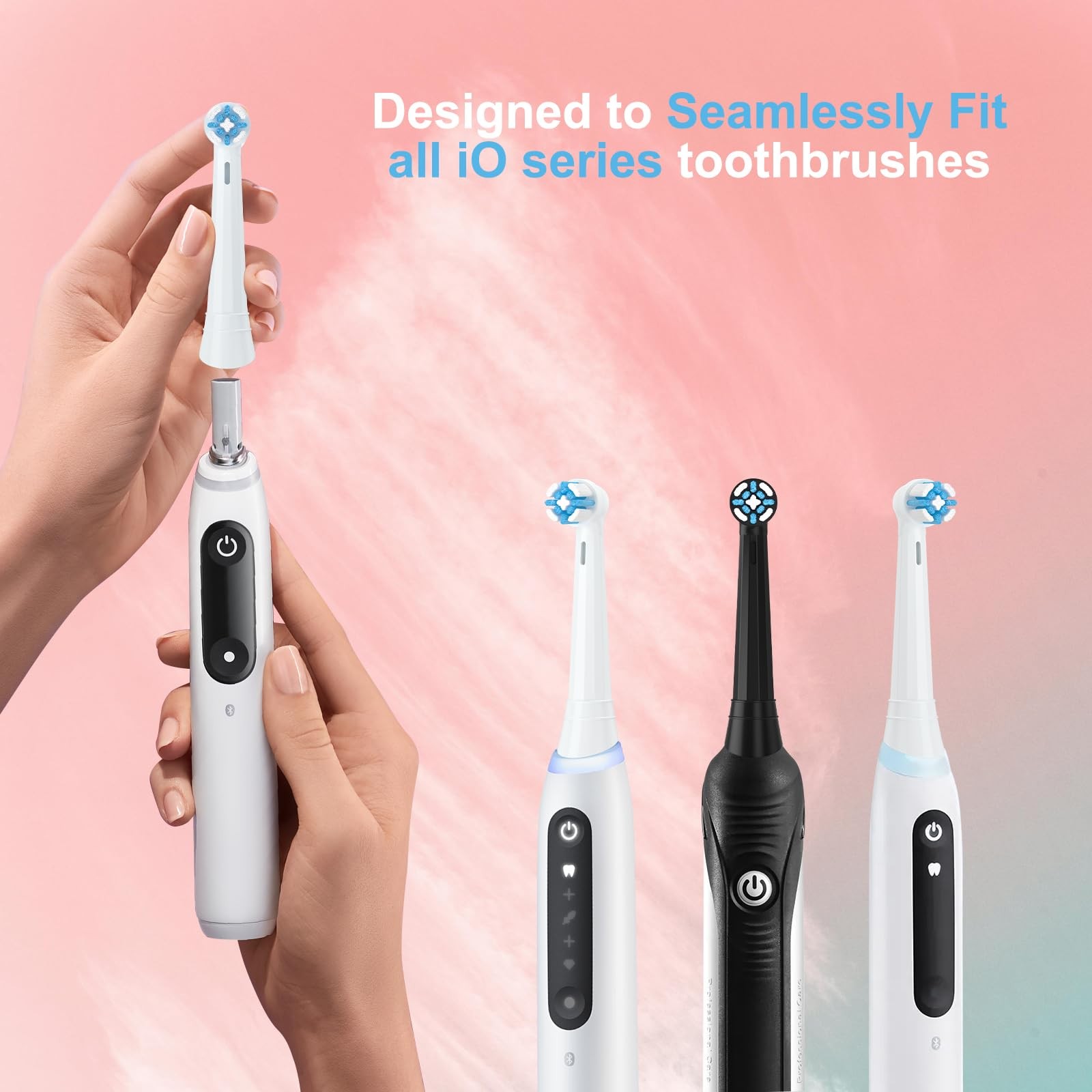 NEW UPDATED VERSION, Toothbrush Heads with Braun Oral-B iO 3/4/5/6/7/8/9/10 S…