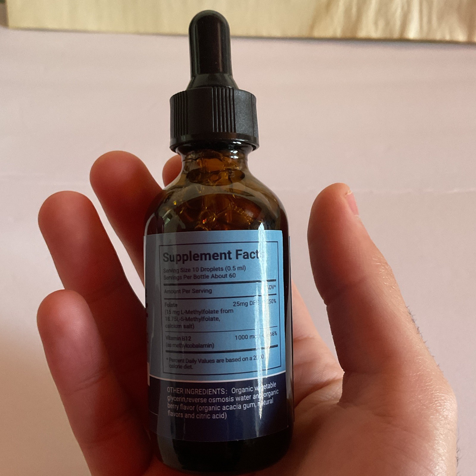 Boost & Balance L-Methylfolate 5-MTHF + Methyl B12 15mg 60ct + 60ml Berry Drops