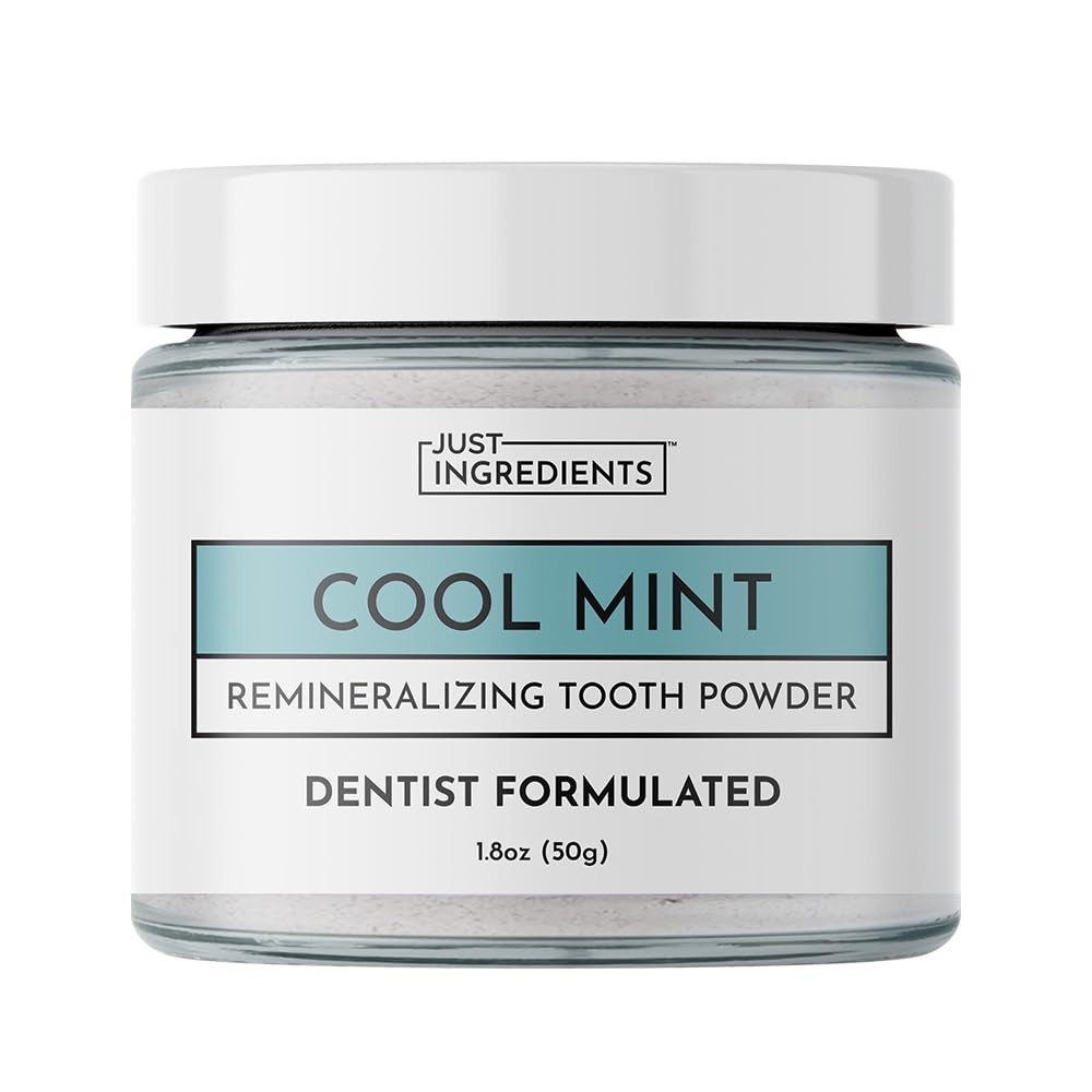 Fluoride-Free Remineralizing Tooth Powder – Whitens Teeth, Freshens Breath, Vega