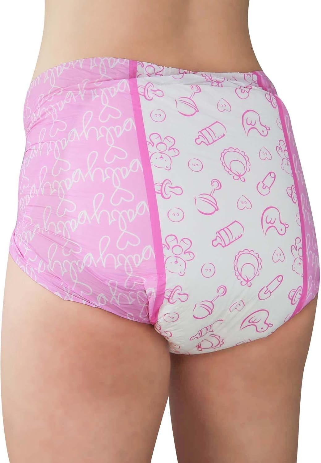 Leak-Proof Adult Printed Diaper, Size Medium