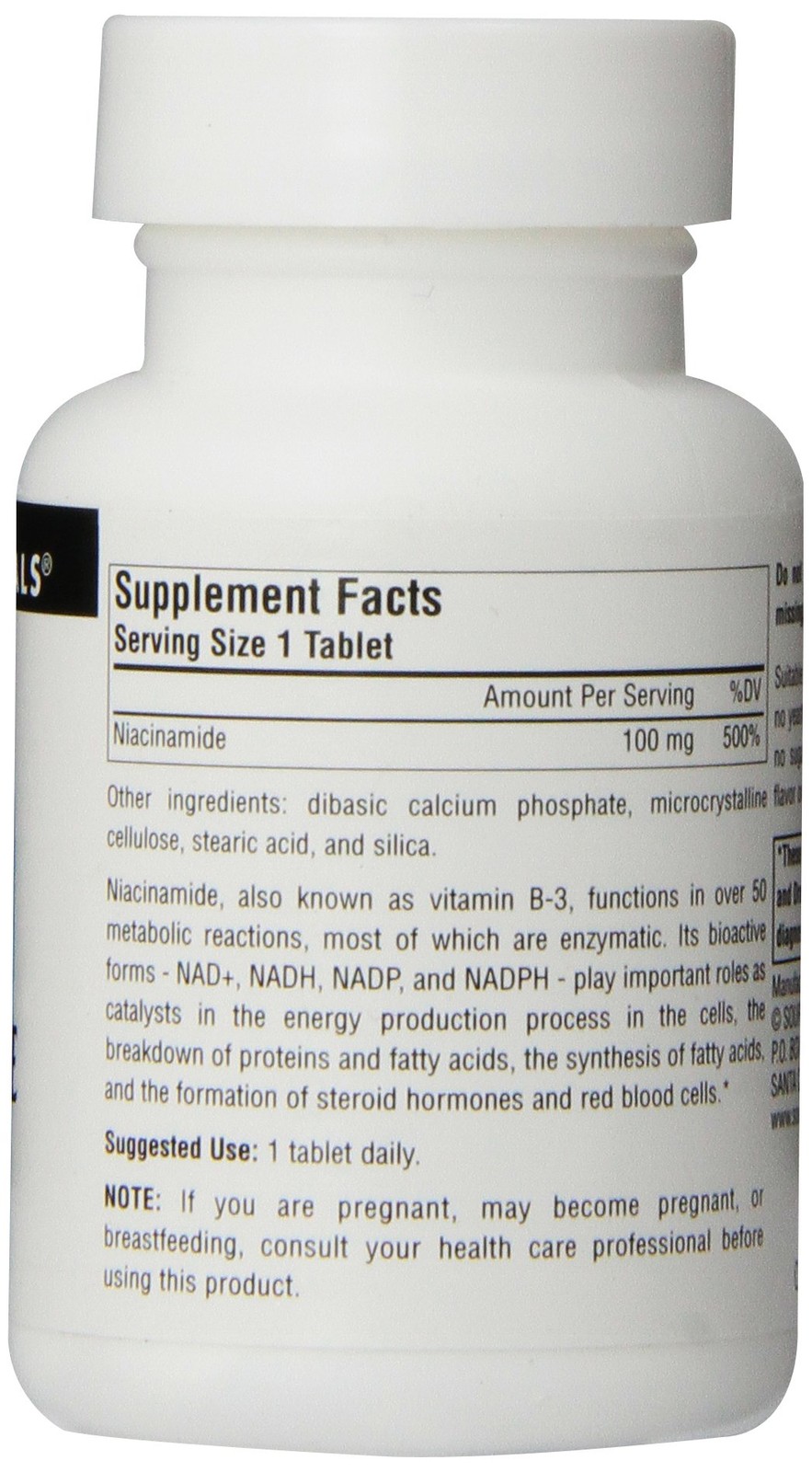Source Naturals Niacinamide B-3, 100 mg Dietary 100 Count (Pack of 1)