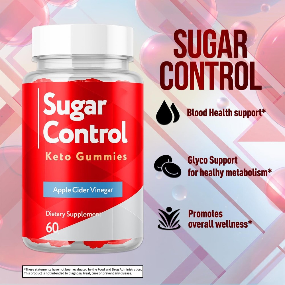 (5 Pack) Sugar Control Keto ACV Gummies 1000MG SugarControl Vitamin 300 Gummies