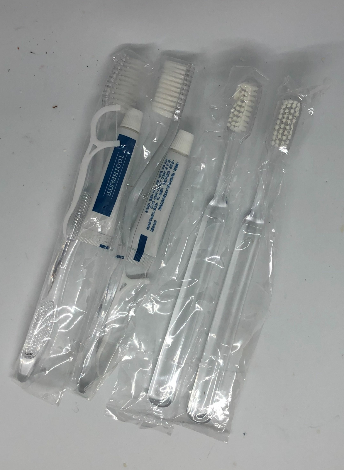 8x Travel Size Toothbrush~Toothpaste~Dental Floss Toothpick – Sealed Package