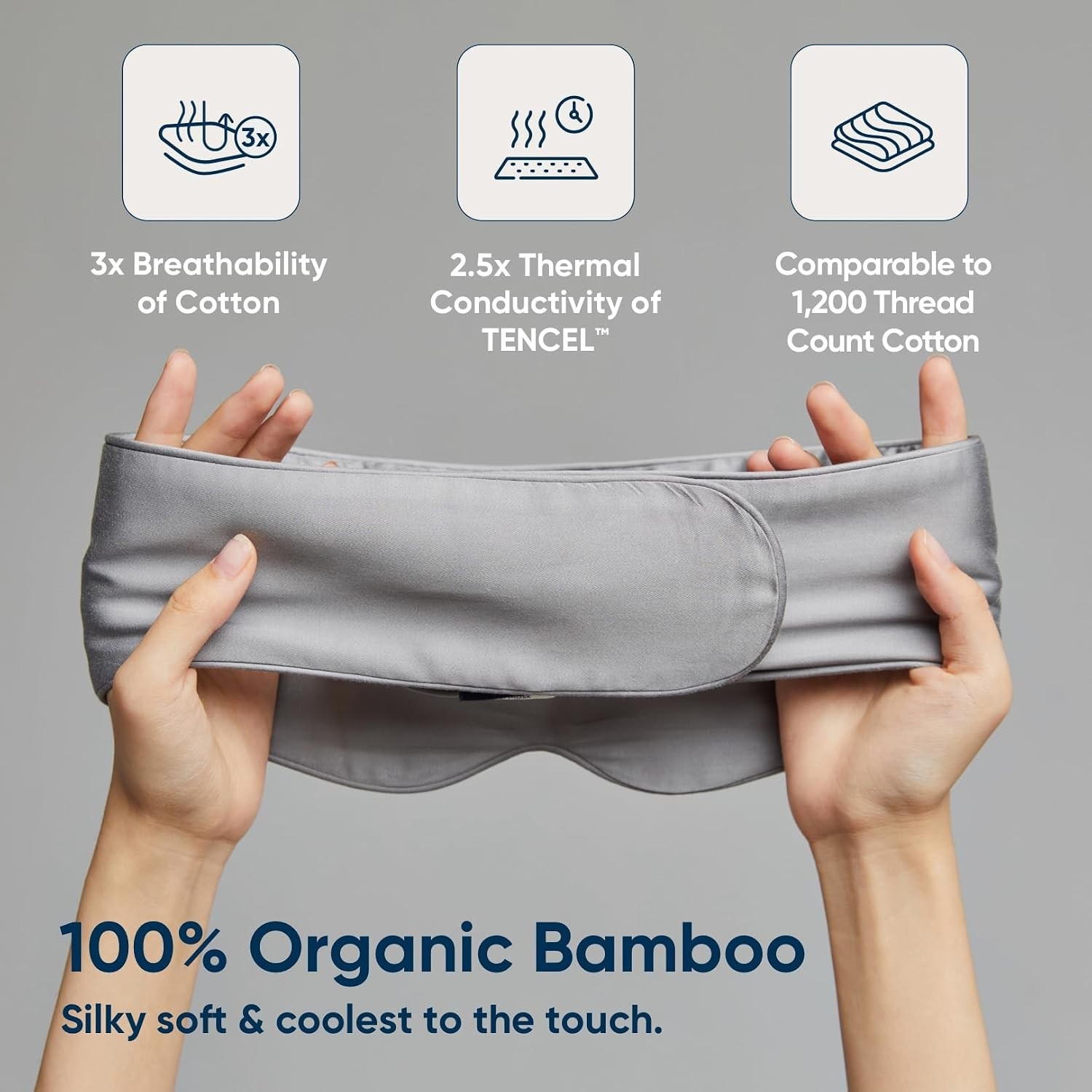 Bamboo Viscose Sleep Mask – Silky Soft & Adjustable