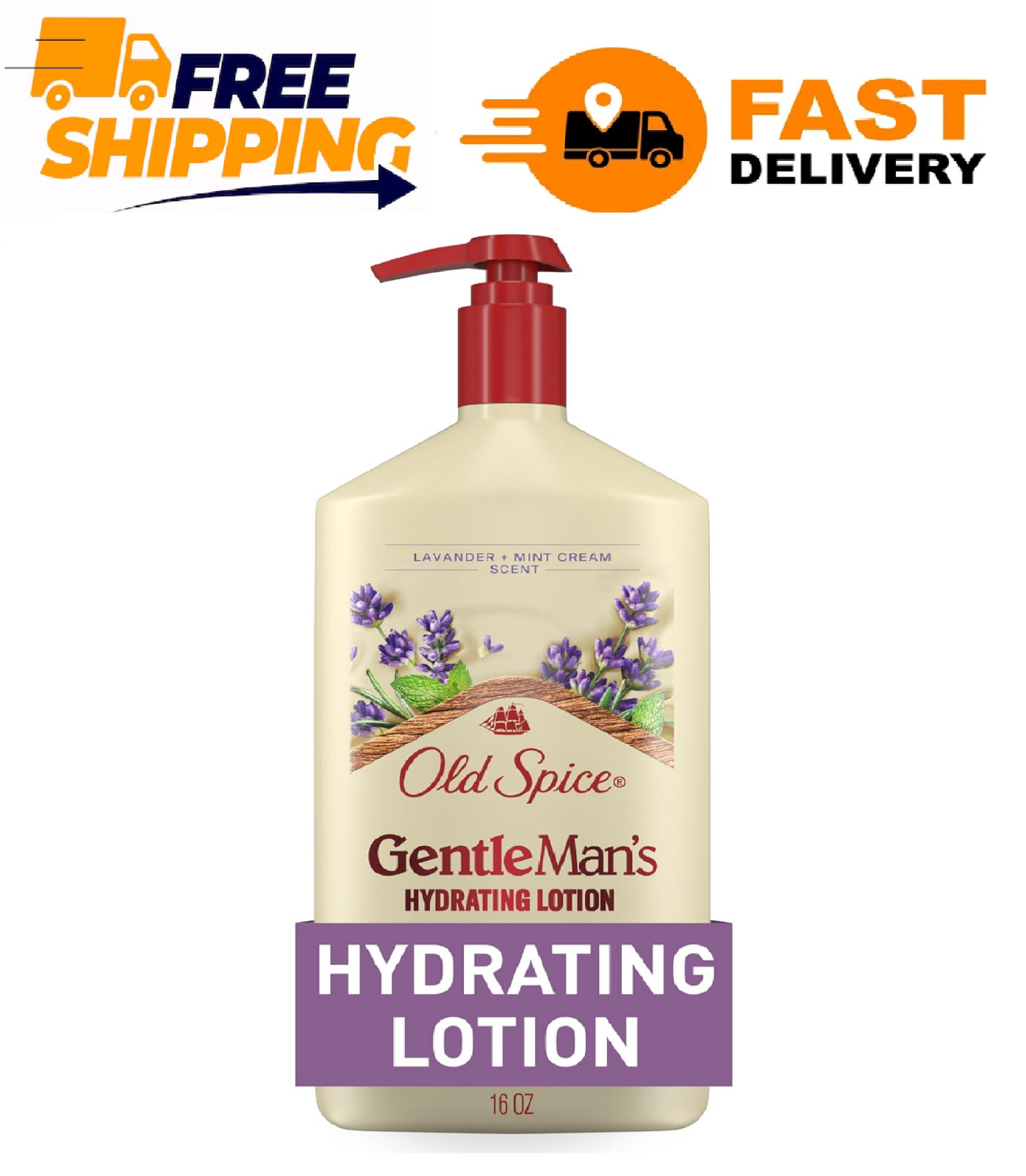 Old Spice Hand, Face and Body Lotion for Men with All Skin Types, 16 Oz