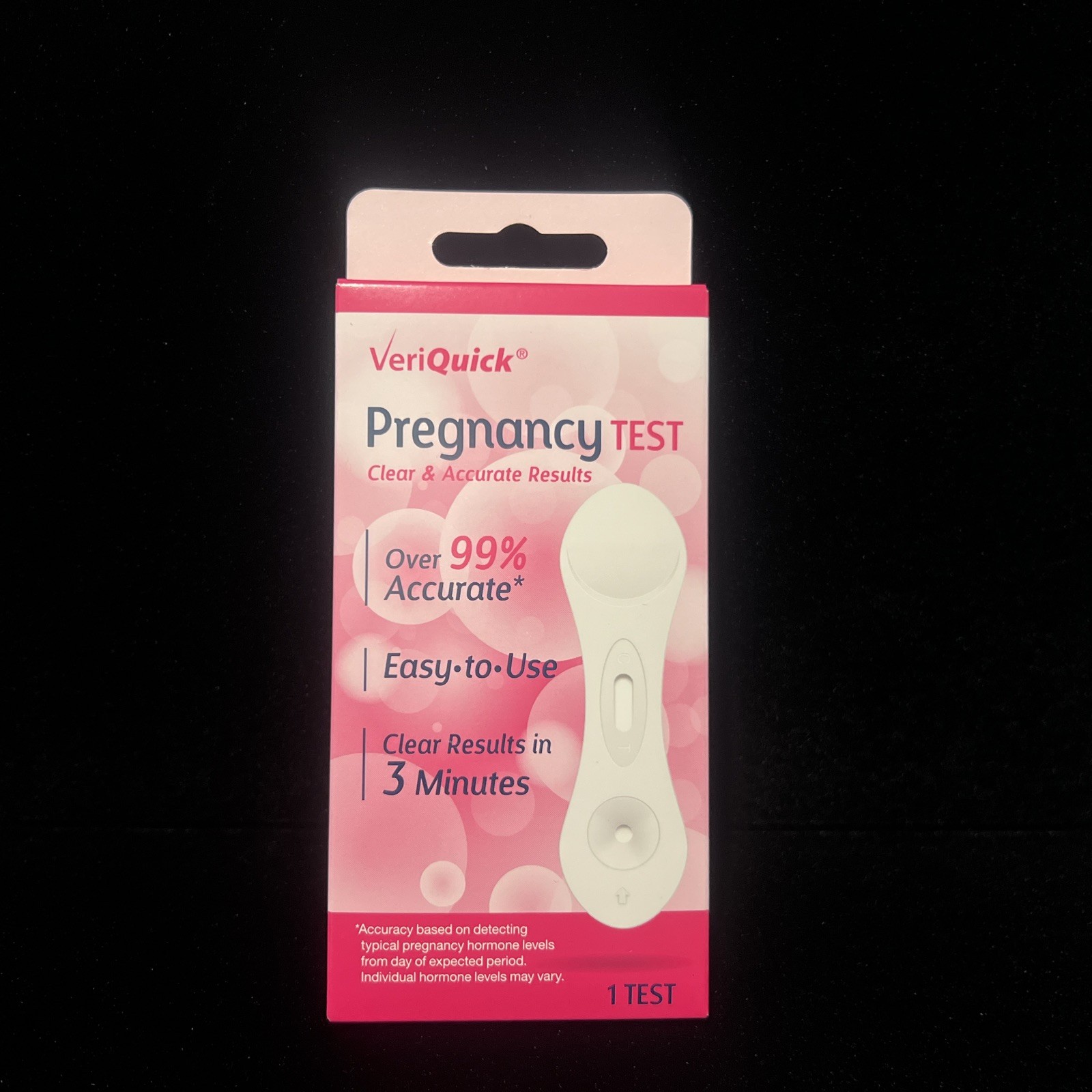 VeriQuick Pregnancy Test Easy To Use Quick Results in 3 Min 1 Pc