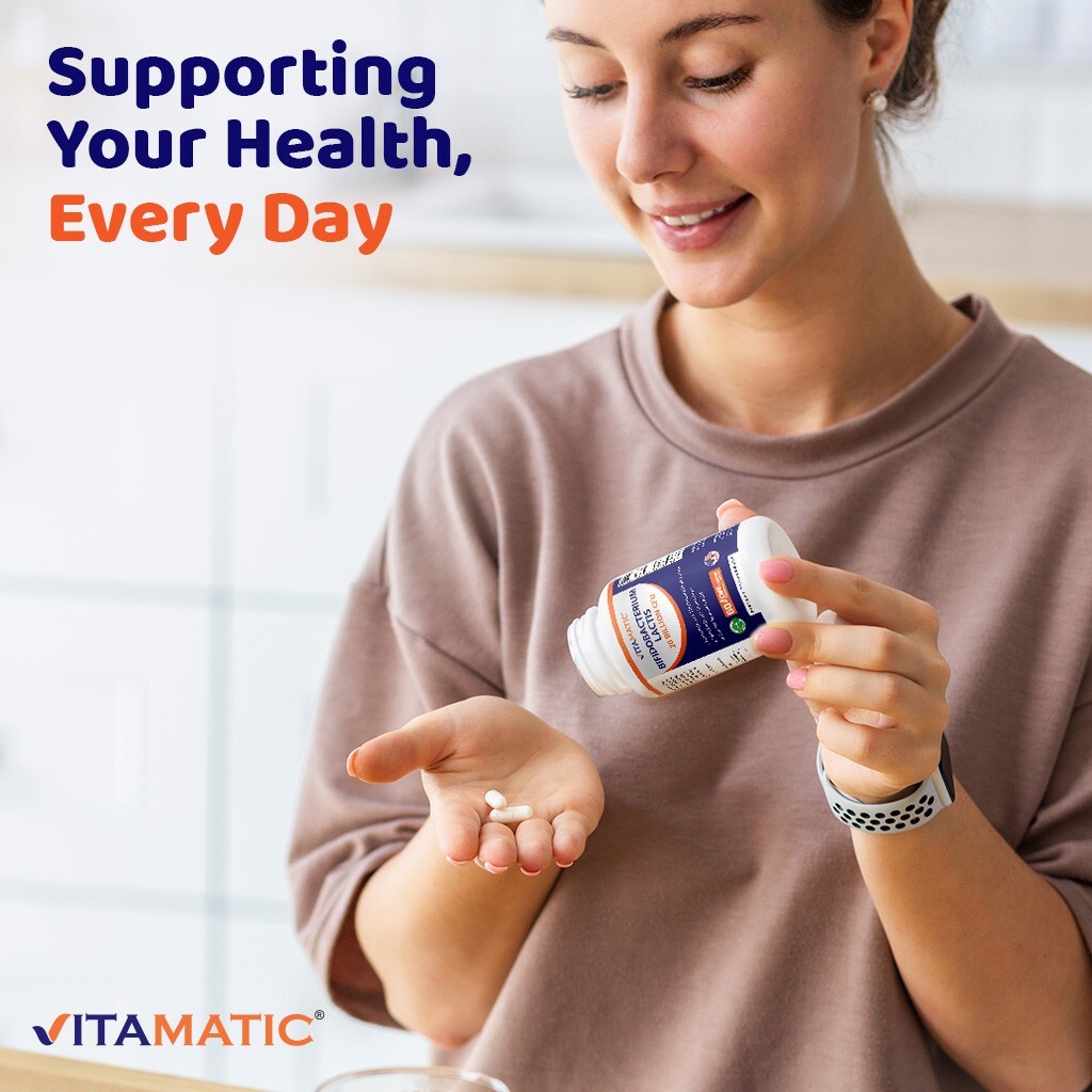 Vitamatic Bifidobacterium lactis – 20 Billion per DR Capsule – 60 Count – Digest