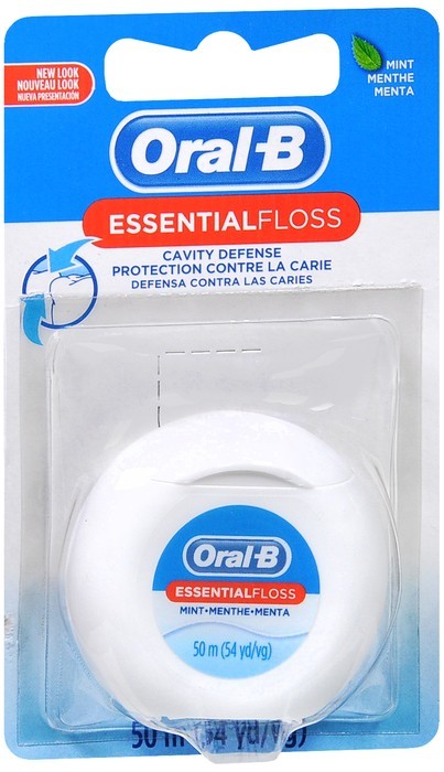 Oral-B Essential Floss Cavity Defense Dental Floss Mint 54 YD