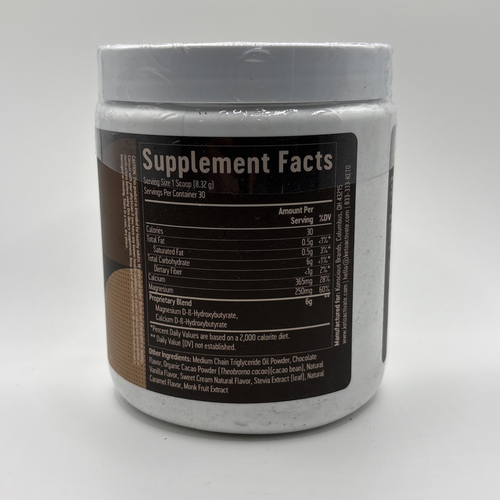 {B19} Konscious Keto Activate Supplement Dark Chocolate Truffle BHB Ketones
