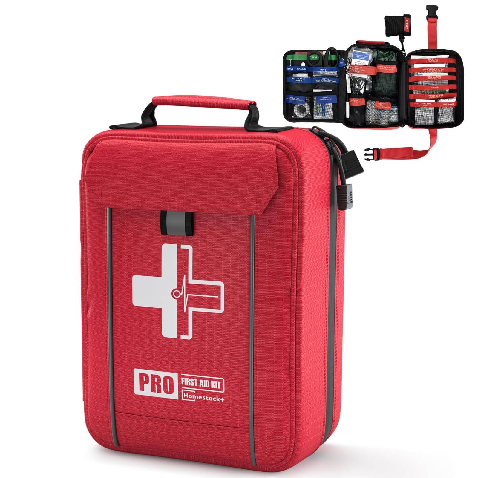 Comprehensive 265-Piece First Aid Trauma Kit – Molle System for Home, Car, Campi