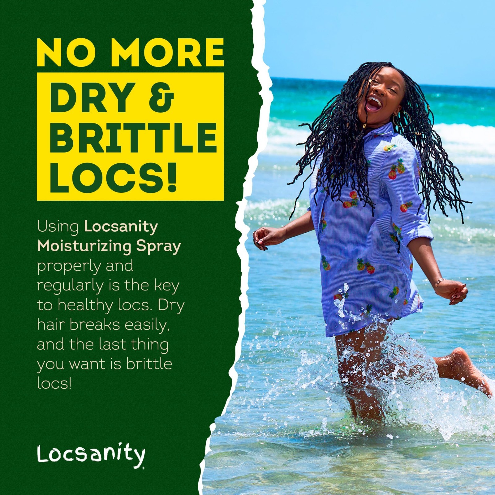 Daily Moisturizing Rosewater Peppermint Spray for Locs & Dreadlocks – 32 fl oz