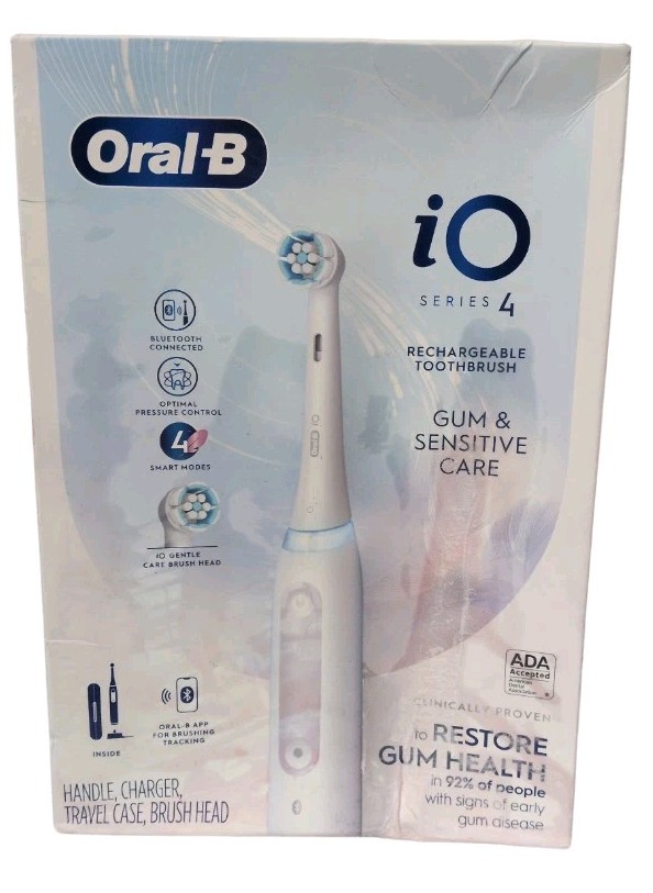 Oral-B iO Series 4 Gum & Sensitive Care Rechargeable Toothbrush – SEALED *FLAWED