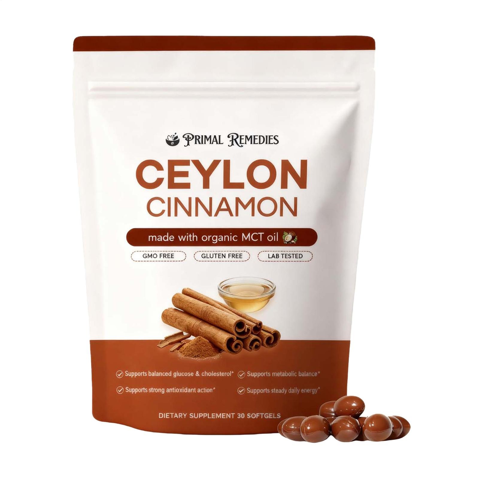 (2 PACK) Ceylon Cinnamon Softgels, Ceylon Cinnamon Soft Gels 7200Mg Equivalent