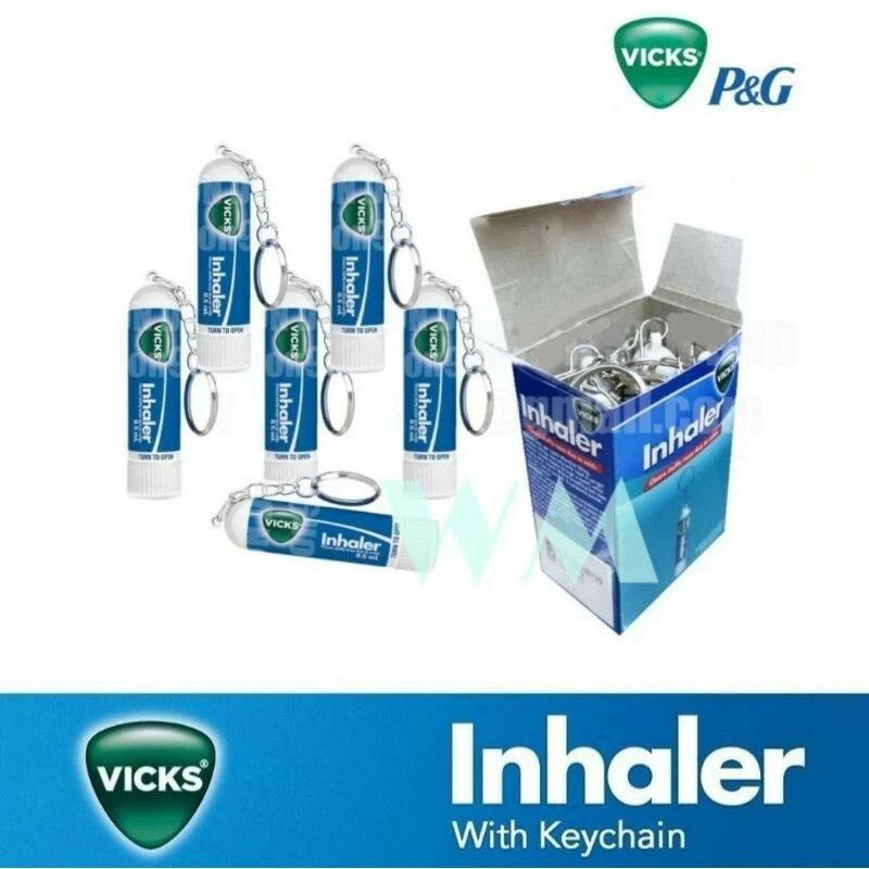 Vicks Inhaler Relief for Cold Sinus Nasal Congestion Allergy – 6 Pcs