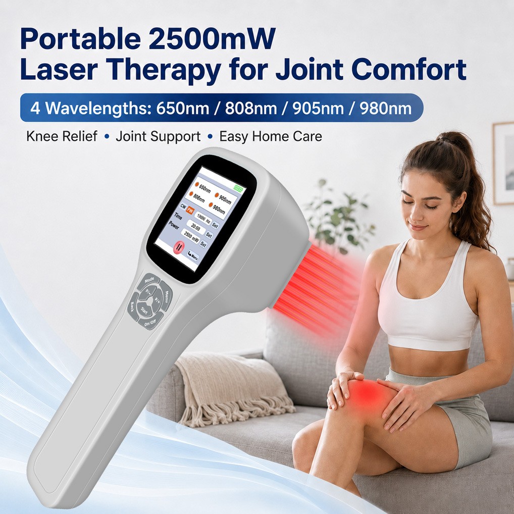 2.5W Cold Laser Therapy for Chronic Pain Relief Infrared Red Light for Arthritis