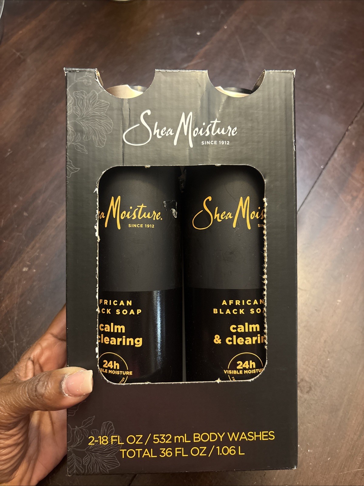 2x SheaMoisture African Black Soap Body Wash, 18 OZ