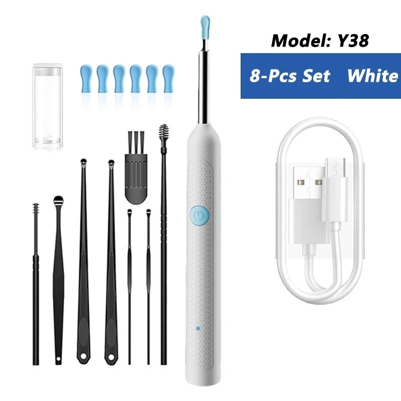 Visual Ear Wax Cleaner with Camera Ear Endoscope 5M HD Ear Cleaning Tool
