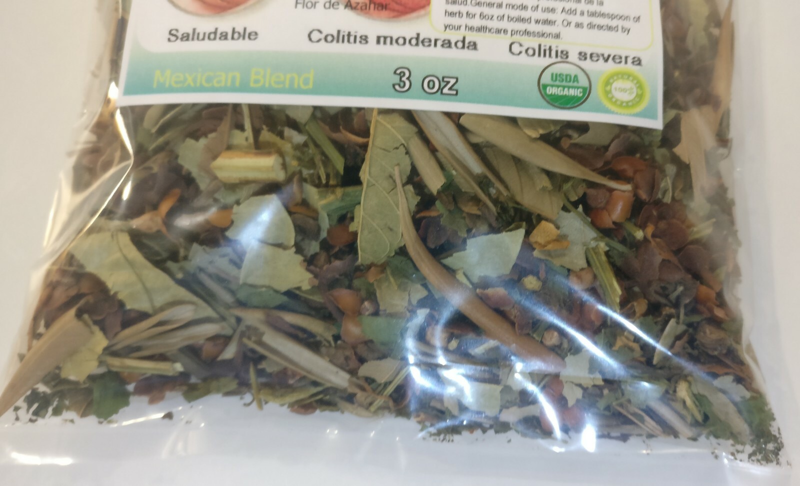 Colitis Nerviosa Te Ulcerative colitis aid 3oz Natural Tea Mexican Blend !!!