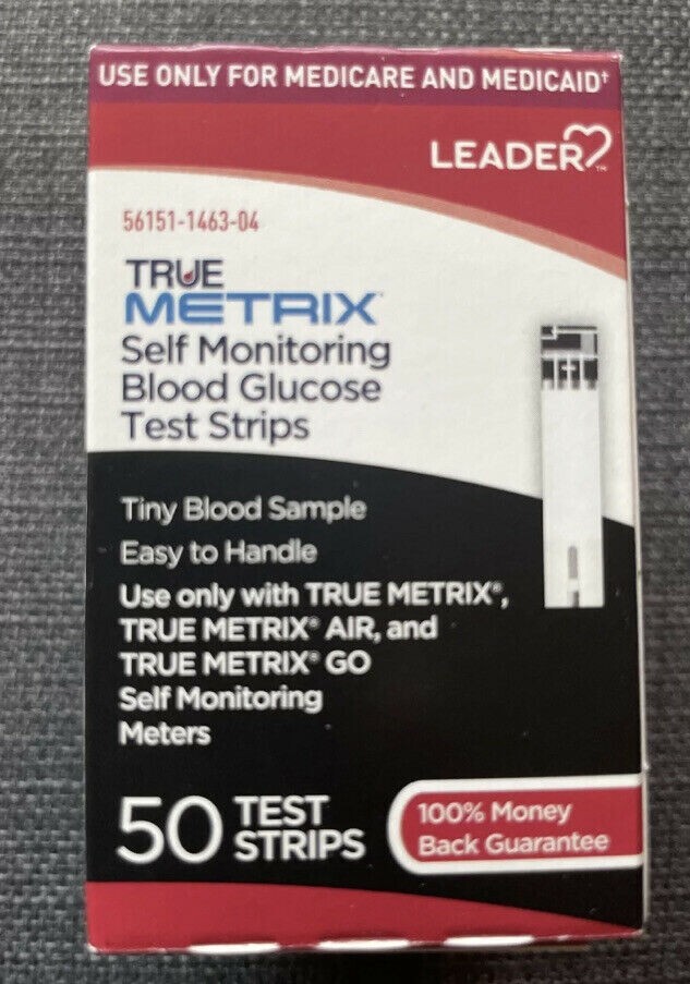TRUE Metrix Blood Glucose 600 Test Strips 12 Boxes Of 50 Count Exp: 11/27/2024