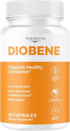 Diobene Blood Sugar Support Supplement Capsules Natural Formula 1 Pack 60Ct