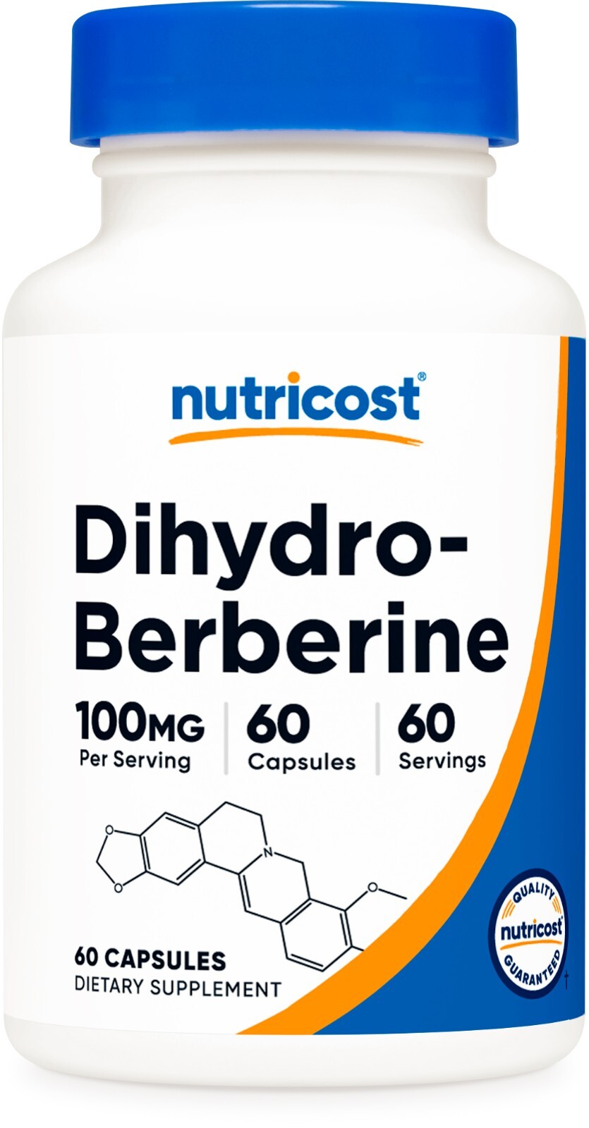 Nutricost Dihydroberberine Capsules (100mg, 60 Capsules) – Vegan, Gluten Free