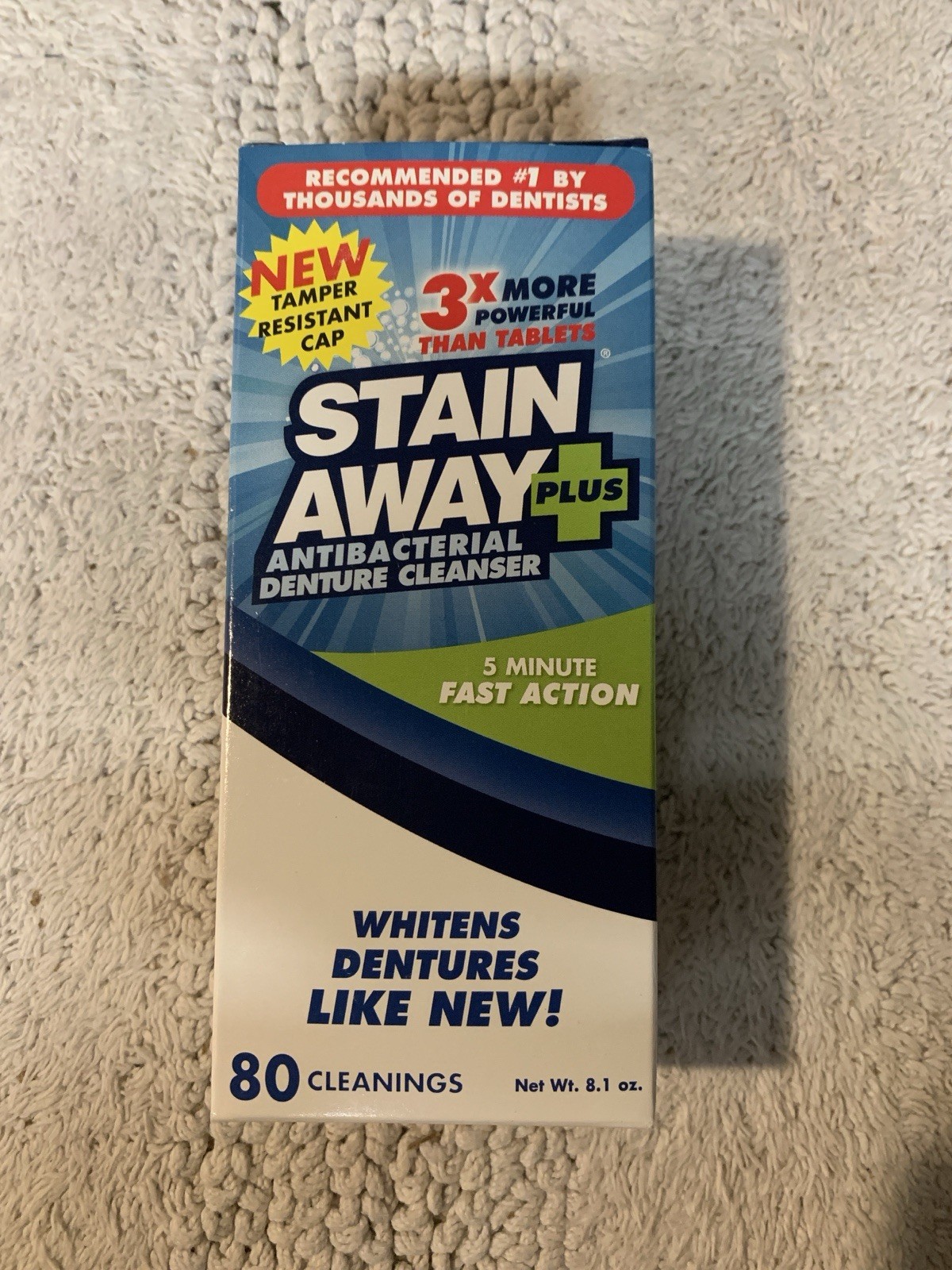 Stain Away Plus Denture Cleanser 8.1 Ounce