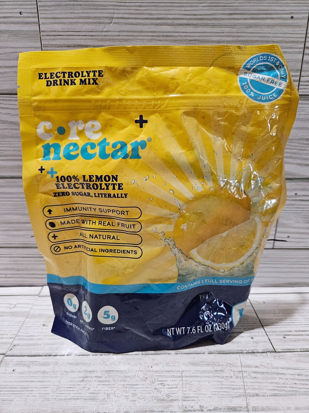 Core Nectar + 100% Lemon Electrolyte 10 Sticks 7.6 OZ 7/2026