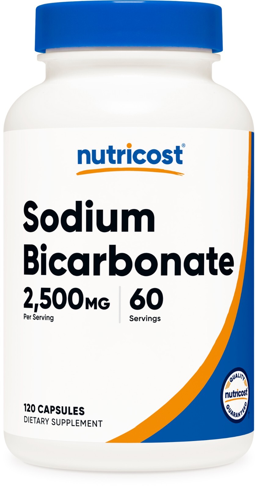 Nutricost Sodium Bicarbonate (2,500mg) 120 Capsules – GMO-free, Gluten Free