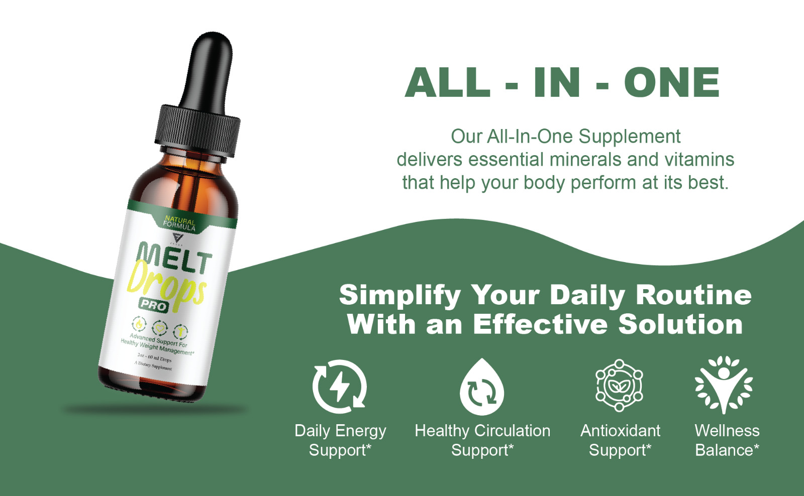 (2 Pack) Melt Drops Pro Supplement, Melt Drops Pro Weight Management (4oz)