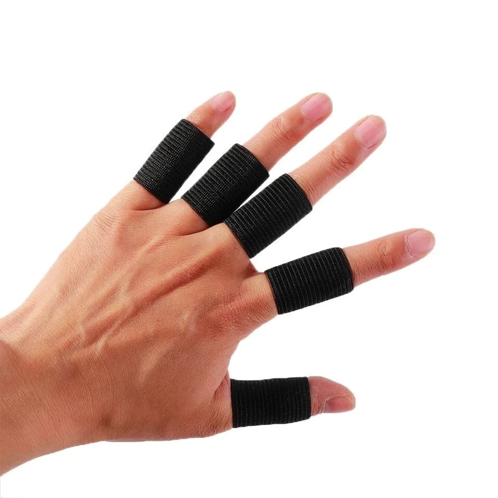 10 Pcs Elastic Finger Compression Sleeves Support Thumb Brace Protectors