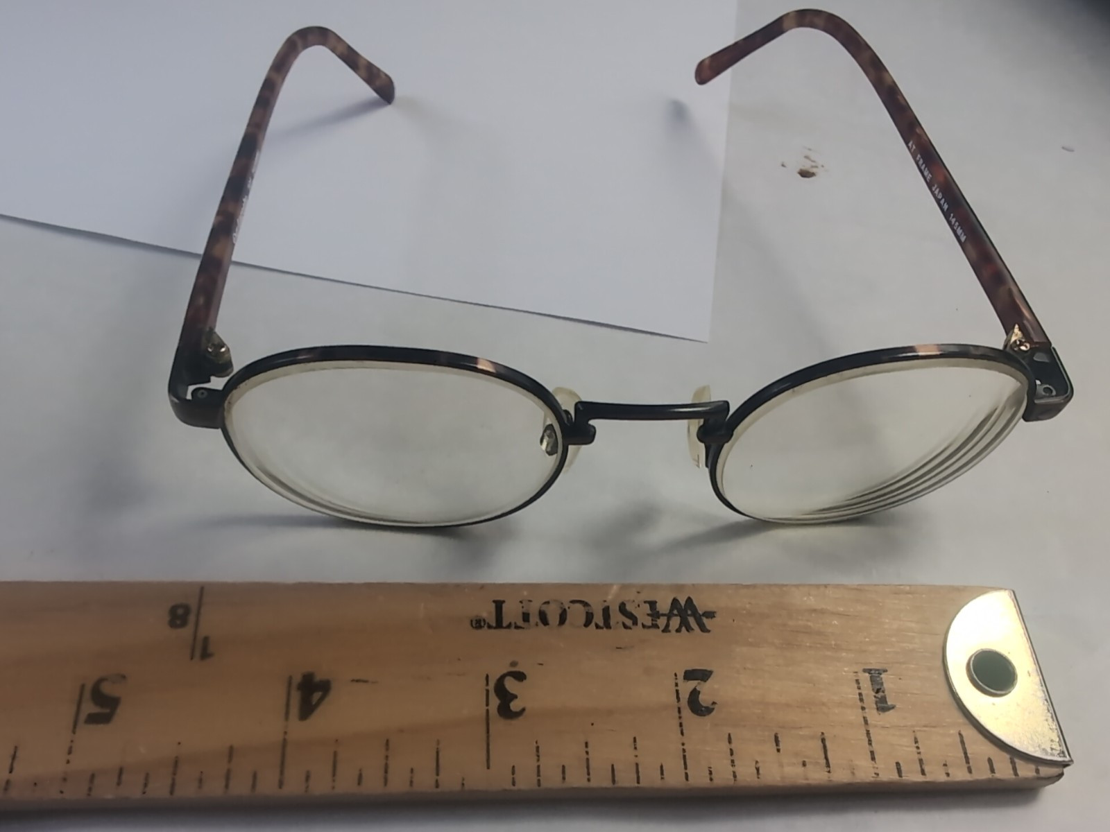 Vintage Guy Laroche Eyeglasses Frames 101 145mm, Tortoise Stems, Designer