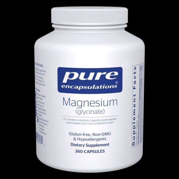 Pure Encapsulations Magnesium (glycinate) 120mg – 360 Capsules Exp: 2028+