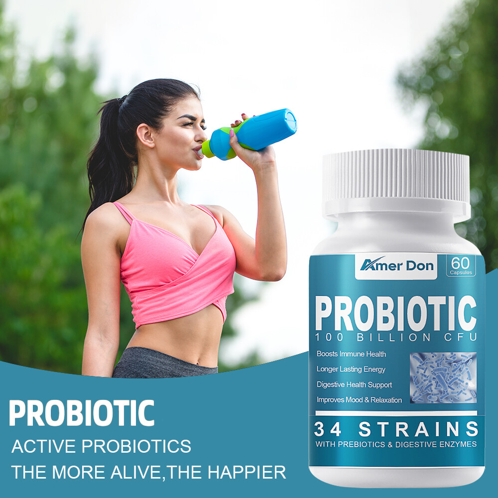 Raw Probiotics 100 Billion CFU Potency Digestive Immune Health 120 Capsules USA
