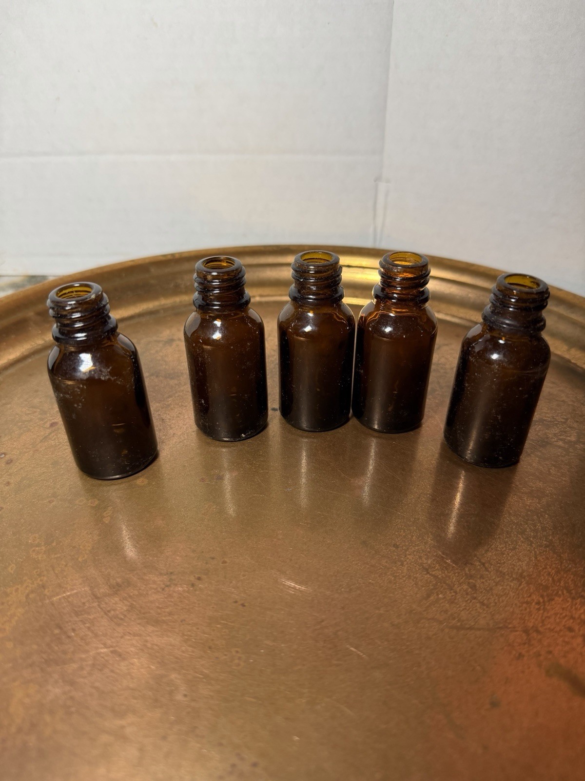 5 15 ML Amber Bottles Refillable