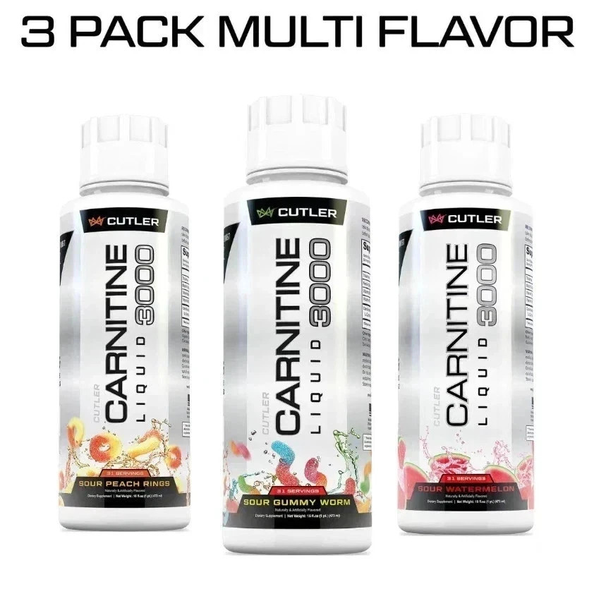 3pcs-Cutler Nutrition Liquid Carnitine 3000mg Energy and Metabolism-