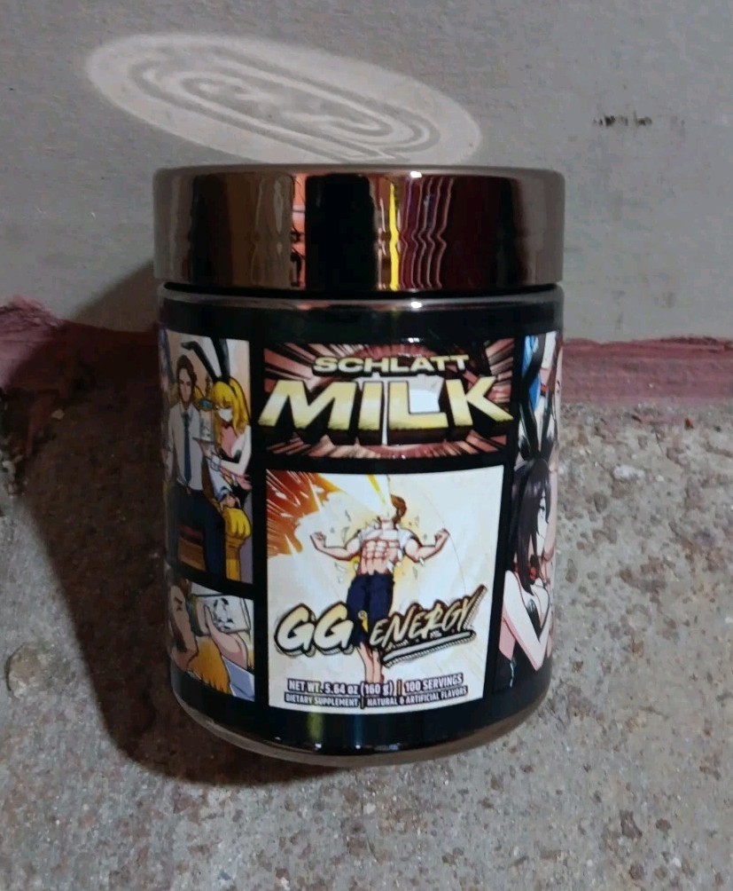 Gamer Supps GG Energy Schlatt Milk 100 Servings Keto Nootropic Exp. 04-27