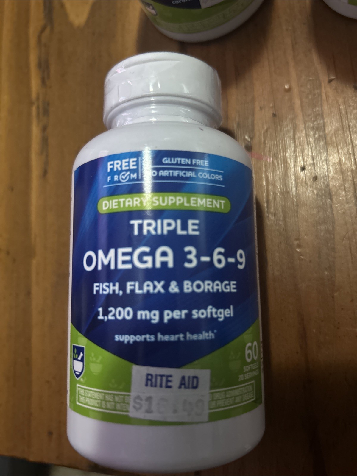 Triple Omega 3-6-9 FISH FLAX BORAGE 1200mg Exp 11/26 FAST SHIP