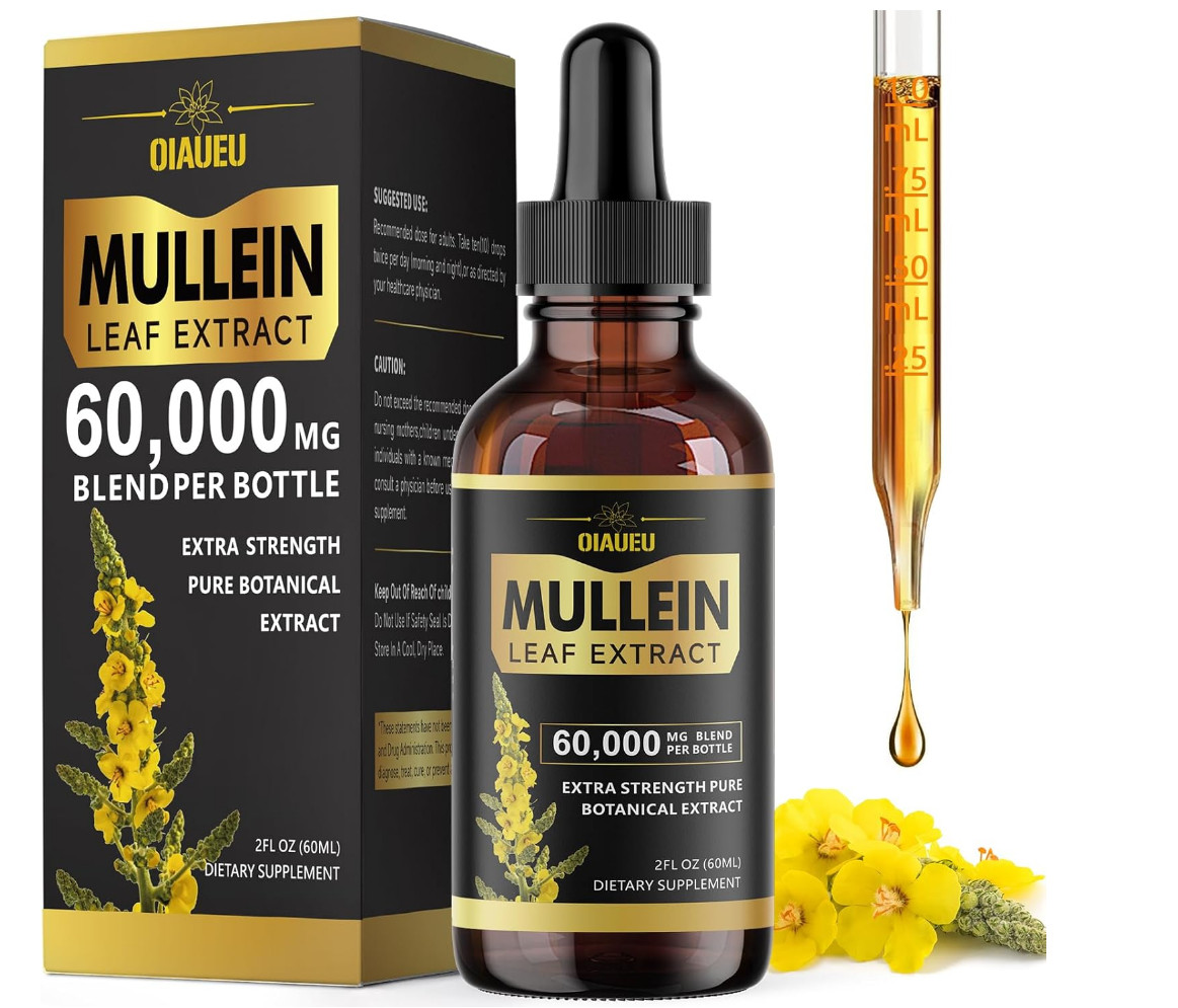 8-IN-1 Mullein Drops For Lungs Detox & Lung Cleanse