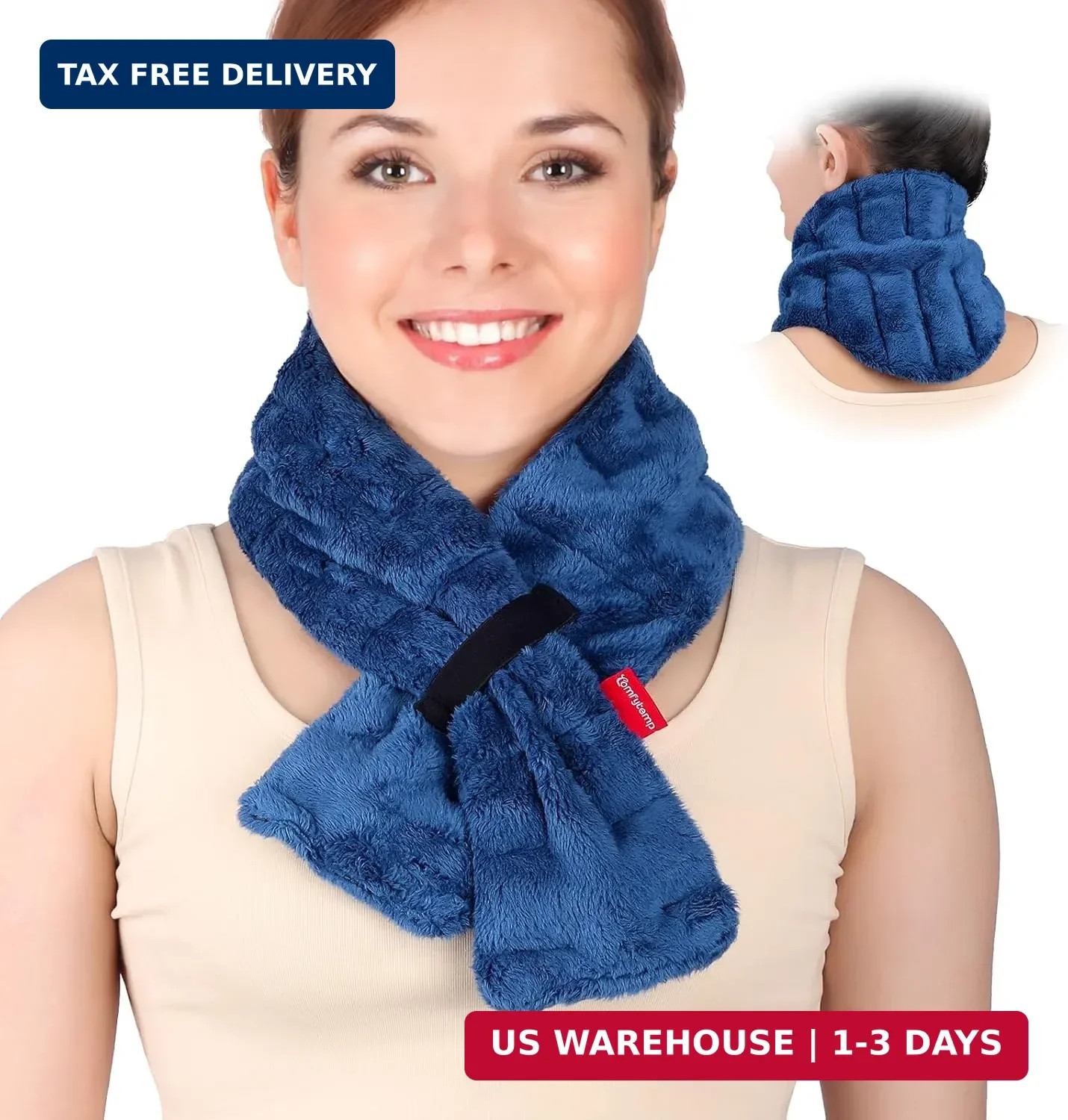 Comfytemp Microwavable Heating Pad for Neck Shoulders, FSA Eligible HSA, 33″×4″,
