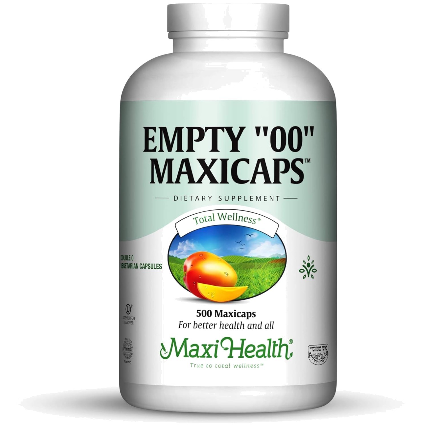 500 Vegetarian Capsules, Kosher Certified