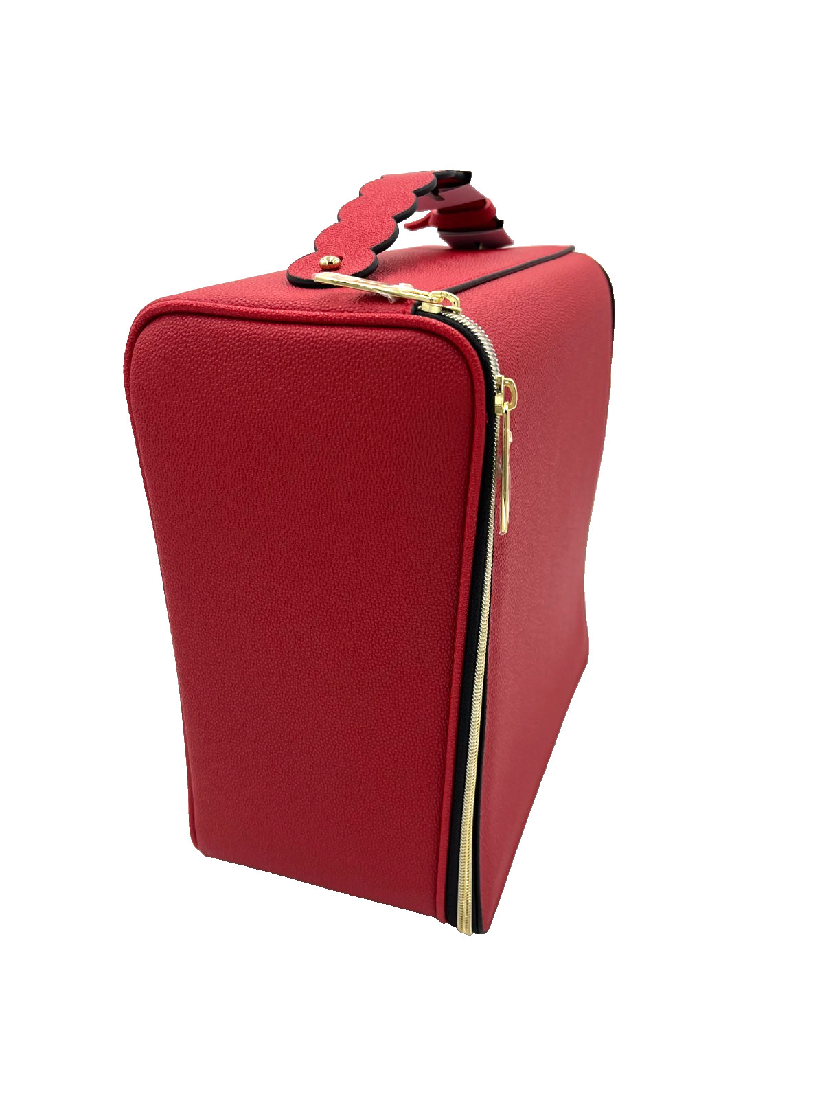 Estee Lauder Red Train Case Travel Bag with Handle New