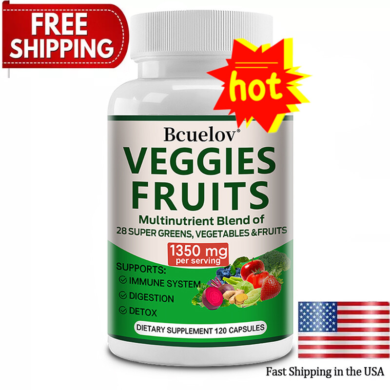 Fruit and Vegetable Supplements – 28 Superfood Fruit and Vegetable Vitamins