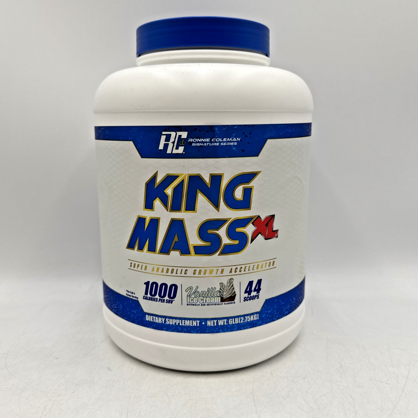 Kingmass Vanilla 6lb 44 Scoops Exp 08/28