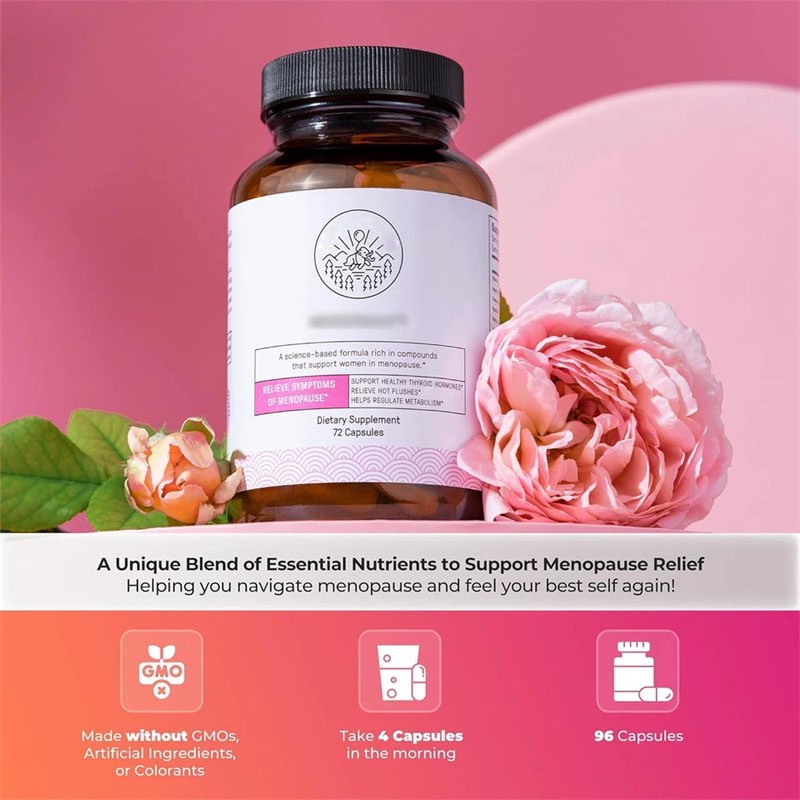 Happy Mammoth Hormone Harmony Organic Hormonal Aid for Women 72 Capsules