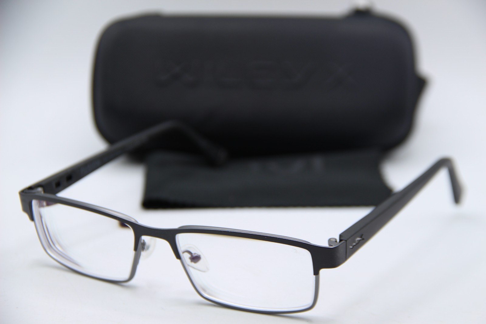 WILEY X FUSION CSA Z94.3 EN166 F Z87-2 BLACK AUTHENTIC EYEGLASSES W/CASE 53-14