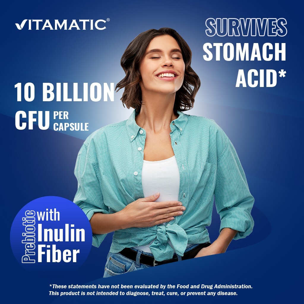 Vitamatic Bifidobacterium lactis – 20 Billion per DR Capsule – 60 Count – Digest