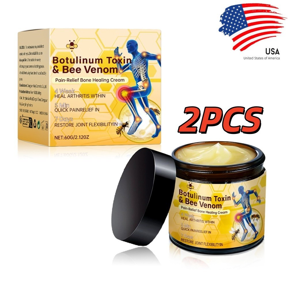 2XBotulinum Toxin & Bee Venom Pain-Relief Bone Healing Cream Relief Care Cream