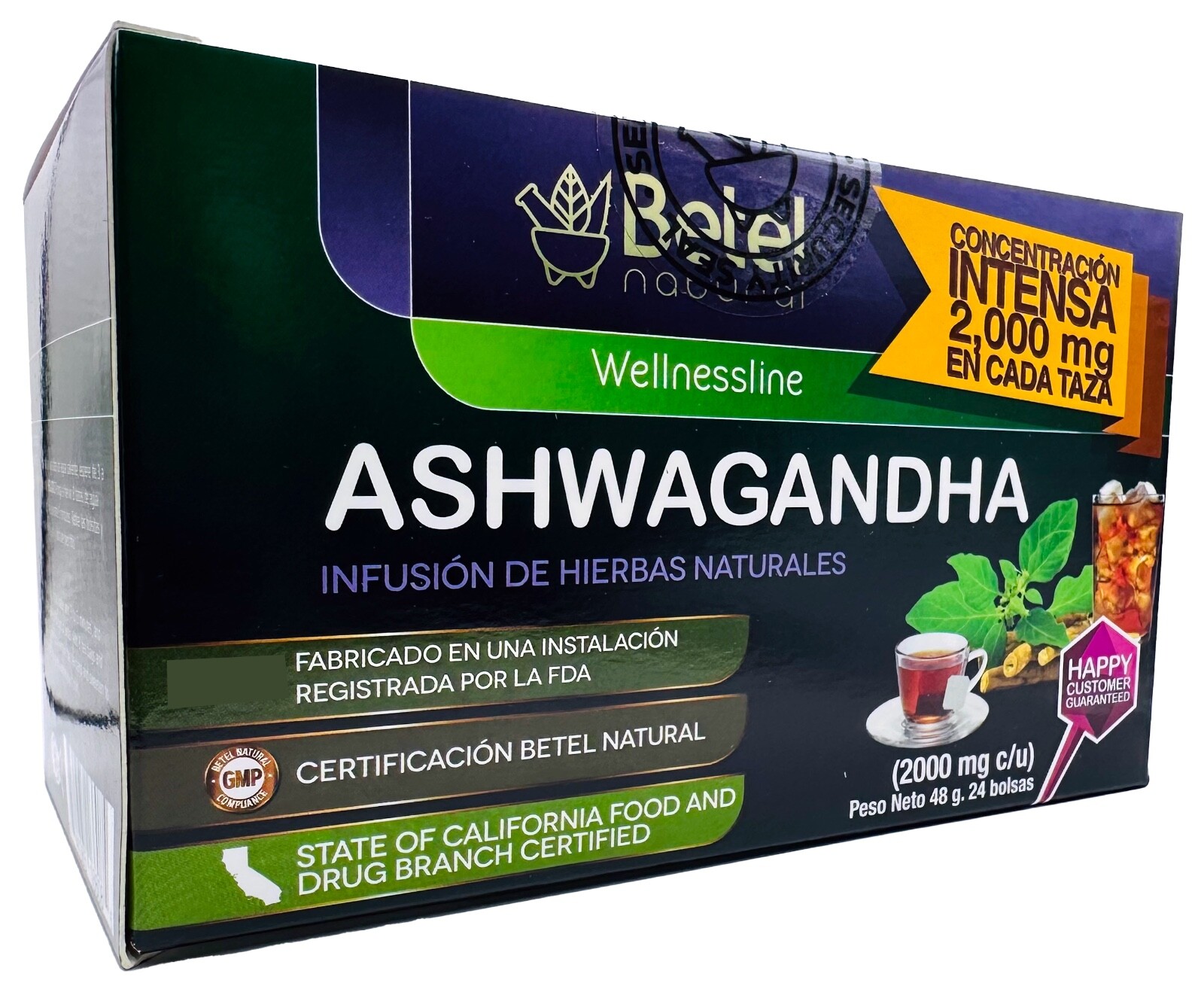 Betel Natural Premium Ashwagandha Tea Relax Your Day Away – 24 Tea Bags