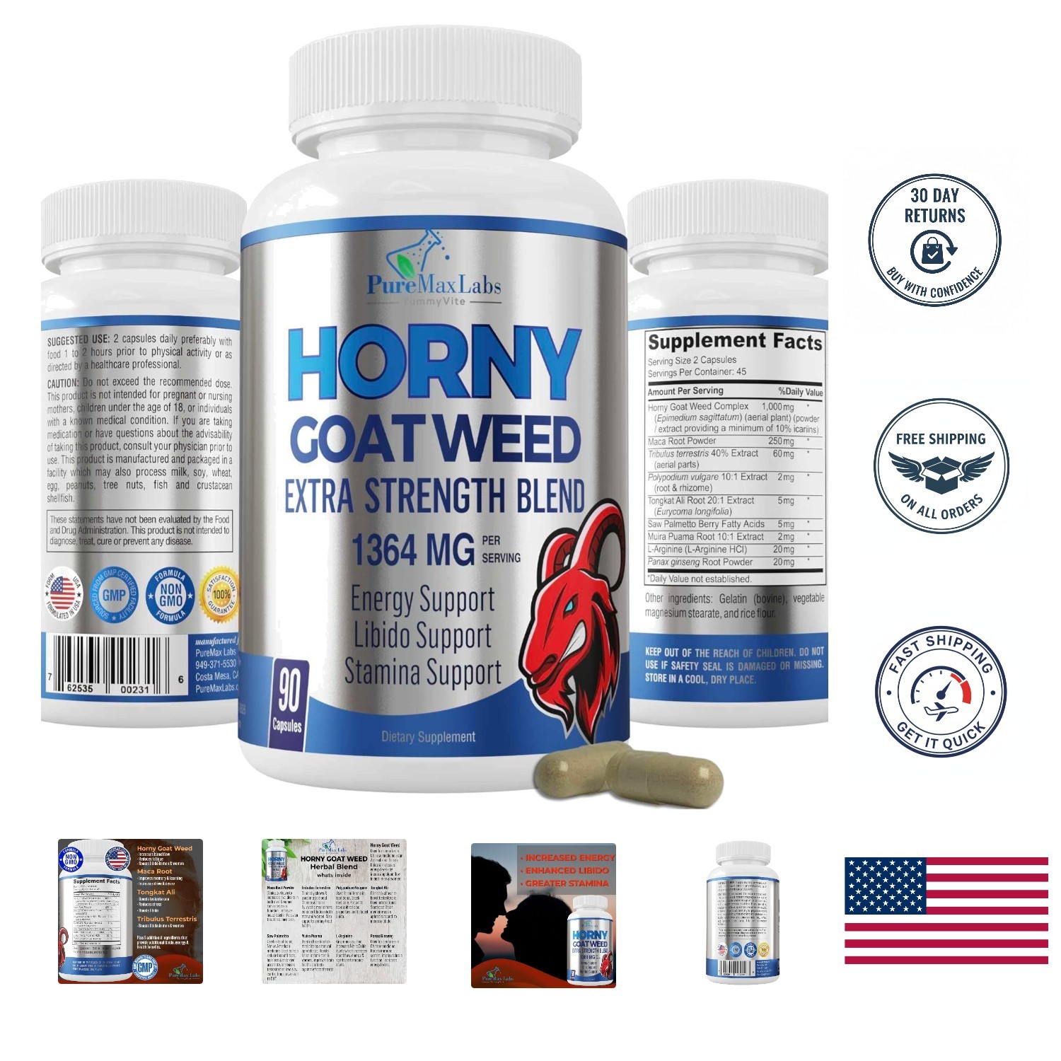 Get Hard Fast Acting /Rock Hard Play Time Male Performance 90 Pills Free Ship